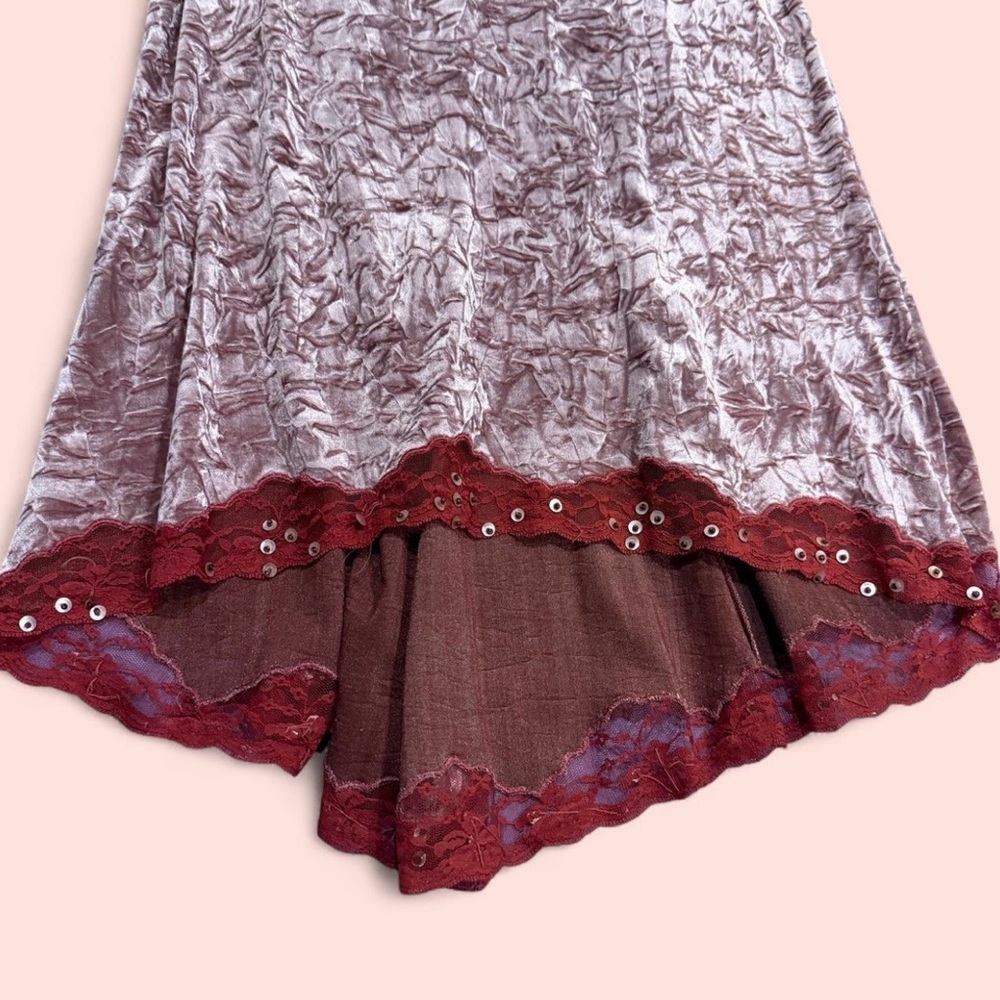 Vintage 1990s Betsey Johnson New York crushed velvet dress - Picture 5 of 6